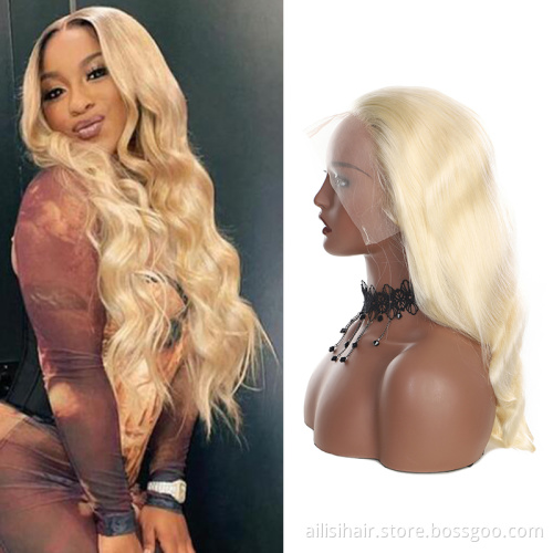 613 Lace Frontal Human Hair Wigs For Black Women  Blonde 13*4 13*6 HD Lace Frontal Wig
